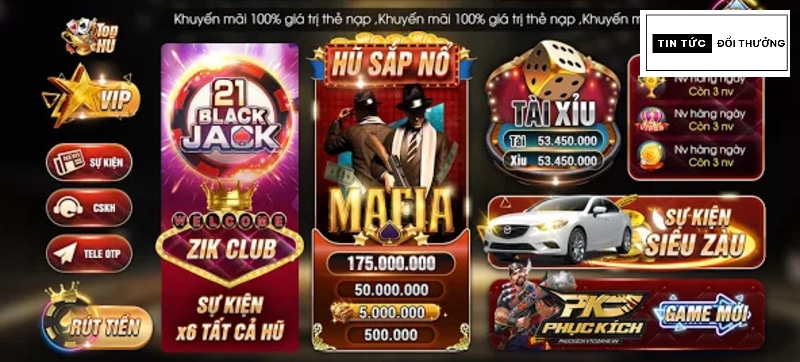 Zik Club - Cổng game đổi thưởng phát tài đẳng cấp thế giới