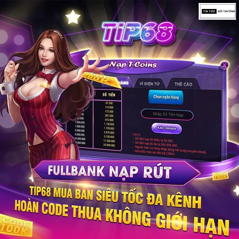 Tip68 Club - Nhà cái đẳng cấp quốc tế, chơi vui trúng lớn