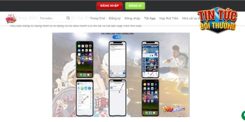 Hướng dẫn tải V99Win - Các bước tải app V99Win dành cho hệ điều hành IOS